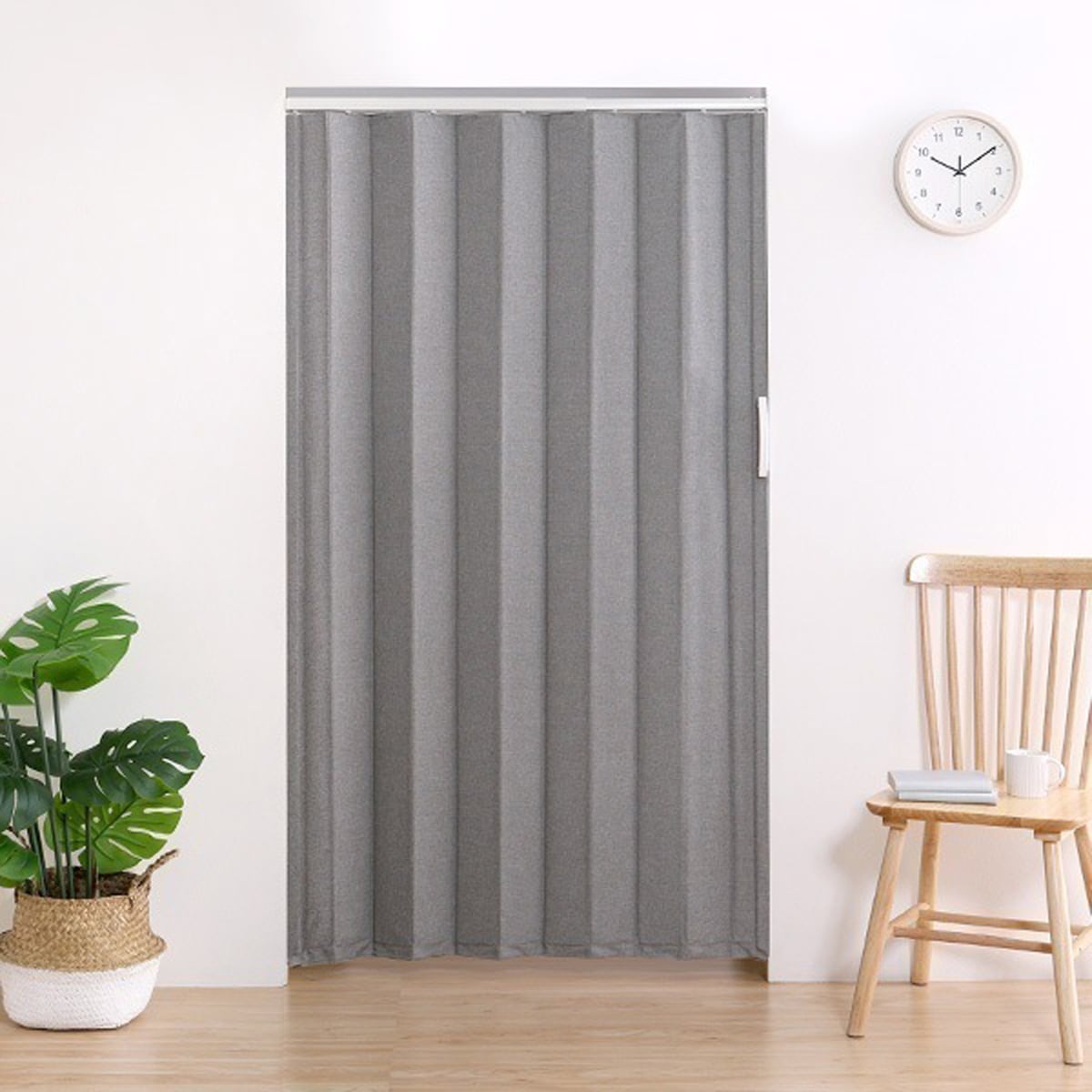 つっぱりファブリックアコーディオンドア 100×175cm アコーディオンドア エコ