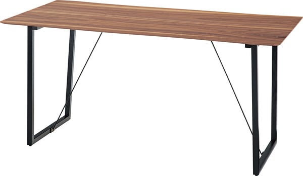 ルカ ダイニングテーブル 幅150×奥行80×高さ73cm ダイニング家具 ダイニングセット ブラウン スチール