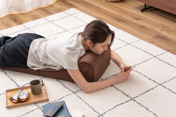 フロアチェア TV枕S 幅35×奥行40×高さ20cm チェア ダイニングチェア デザインチェア