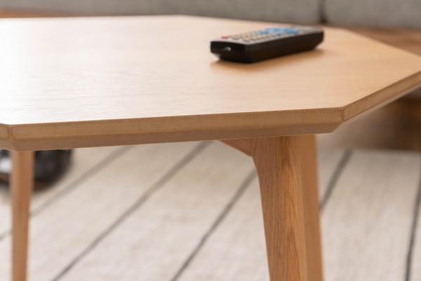 オクタゴンテーブル 幅60×奥行60×高さ36cm テーブル ローテーブル センターテーブル 北欧