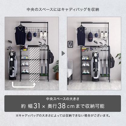 魅せる収納 ゴルフラック クラブスタンド クラブホルダー ディスプレイゴルフ 収納 グッズ おしゃれ