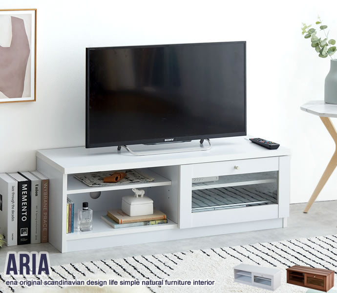 テレビ台 Aria ガラス扉テレビ台 幅100cm ローボード TVボード AVボード テレビボード