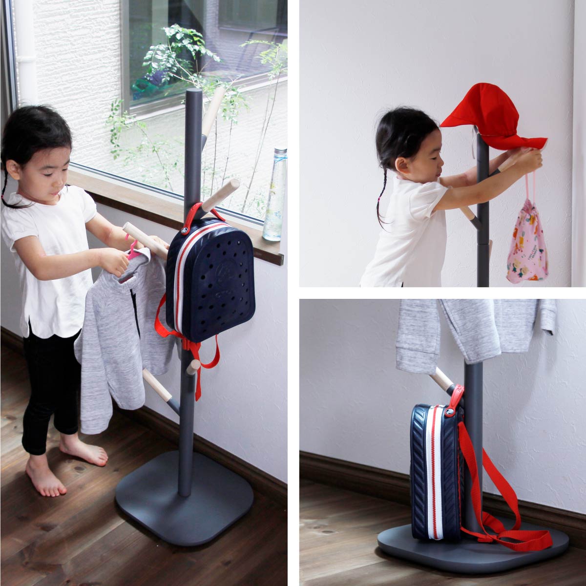 ラック Cime Hanger ハンガーラック コートハンガー パイプハンガー 衣類収納