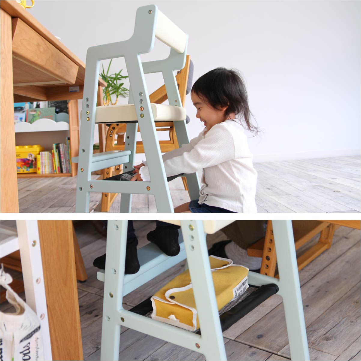 チェア Kids High Chair -comet- ダイニングチェア デザインチェア 回転チェア