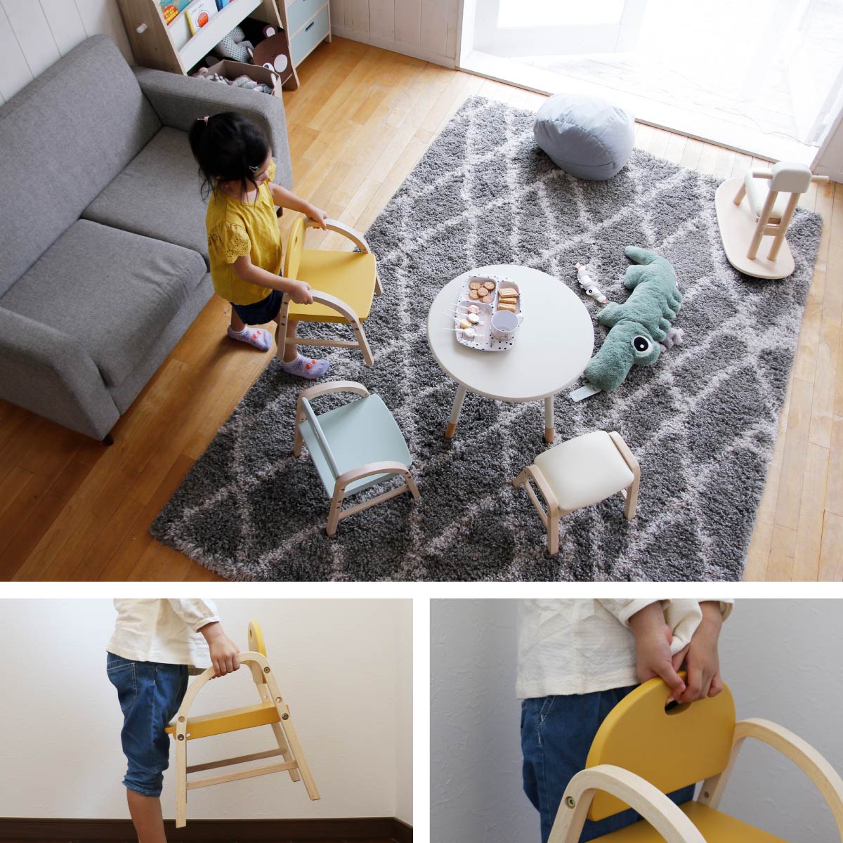 チェア Kids Arm Chair -amy- ダイニングチェア デザインチェア 回転チェア