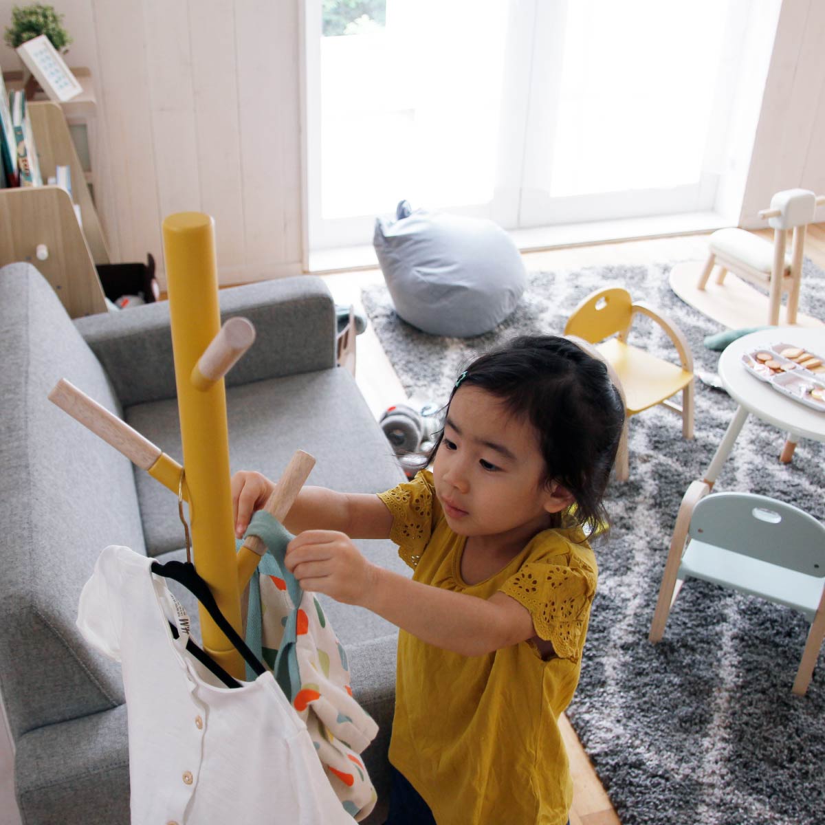 ラック Pole Hanger cime -mimi- ハンガーラック コートハンガー 衣類収納