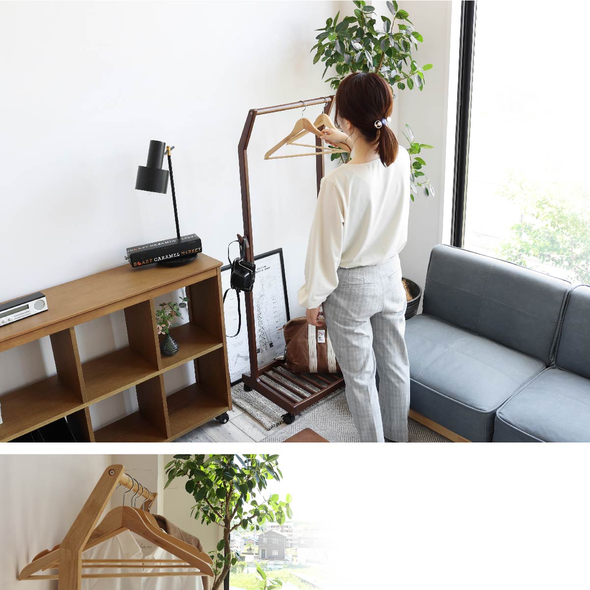 ラック Hanger Rack -fin- ハンガーラック コートハンガー パイプハンガー 衣類収納