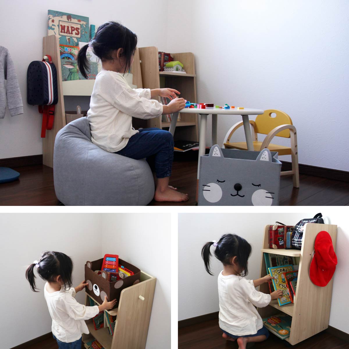 ラック Kids Schoolbag Rack Slim -stella- シェルフ
