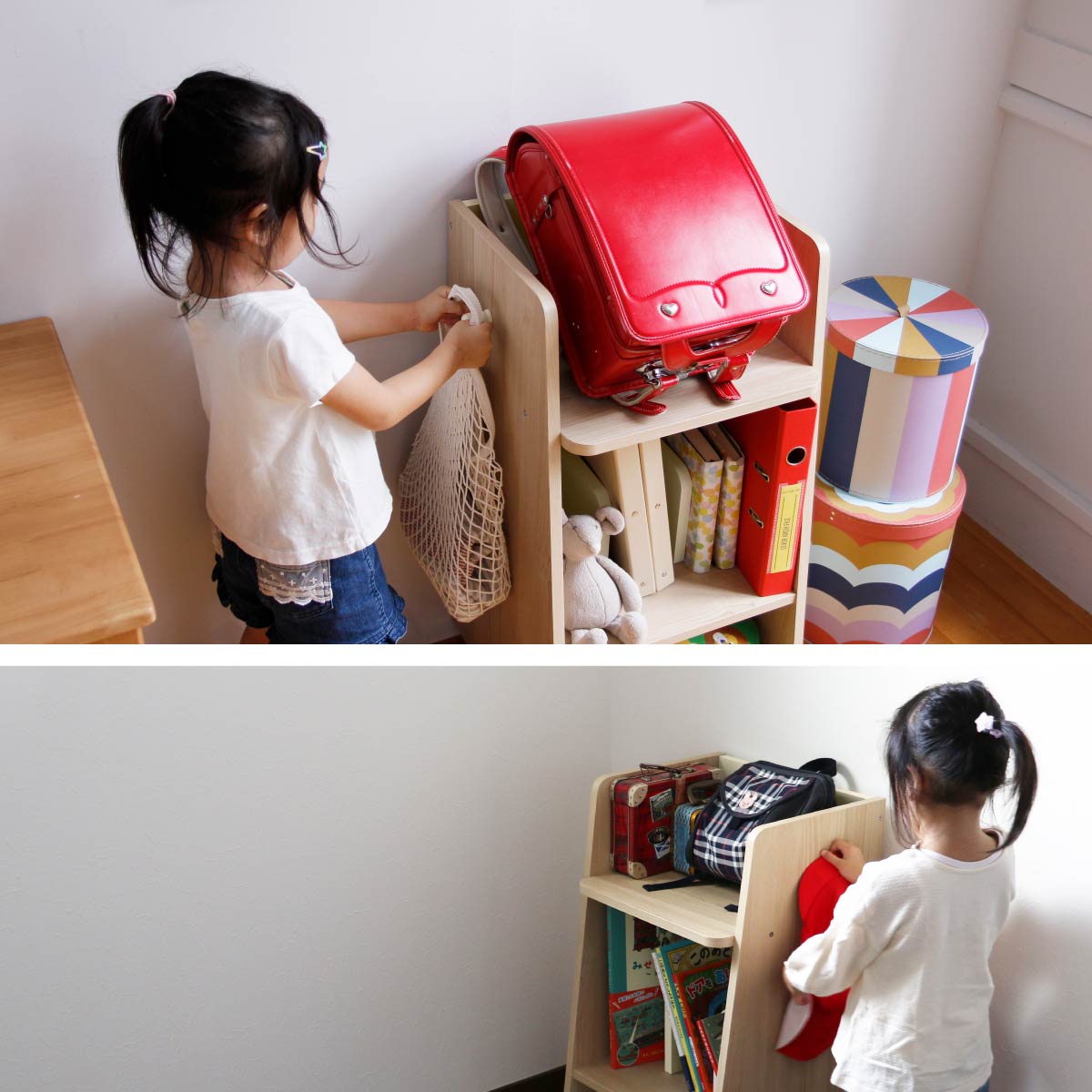 ラック Kids Schoolbag Rack Slim -stella- シェルフ