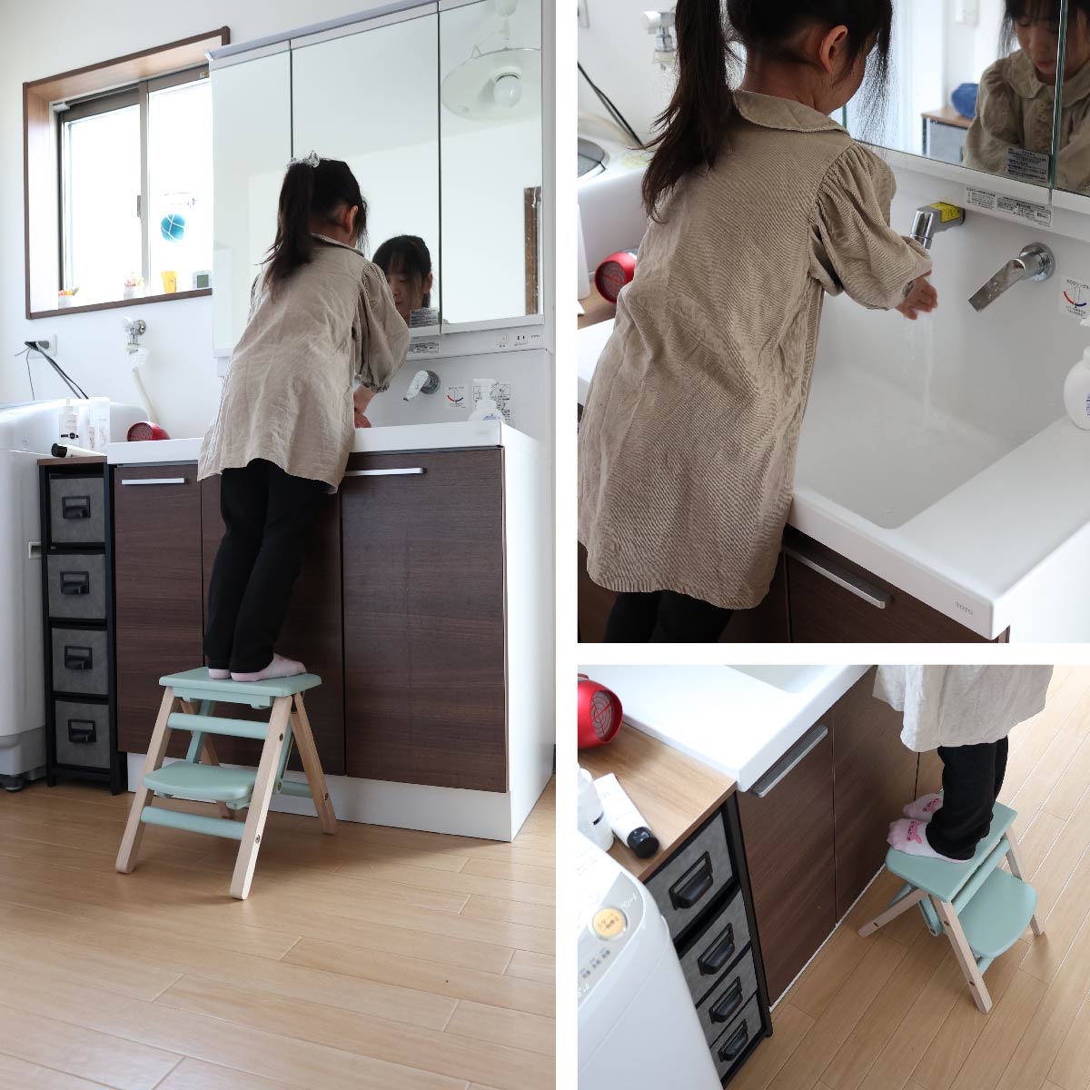ステップ台・踏み台 Kids Folding Step -carrie- ステップ台 踏み台