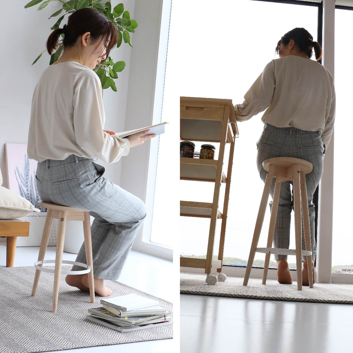 スツール Low Stool -lim- オットマン 腰掛け