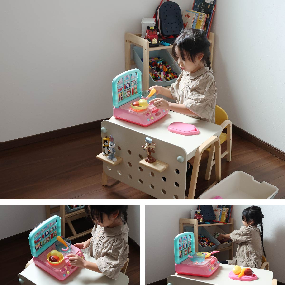 デスク Kids Desk -emy- ワークデスク パソコンデスク 学習机 勉強机 平机