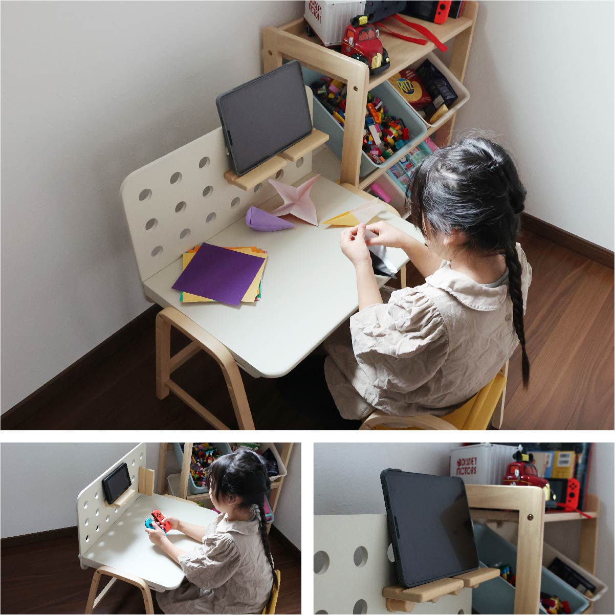 デスク Kids Desk -emy- ワークデスク パソコンデスク 学習机 勉強机 平机