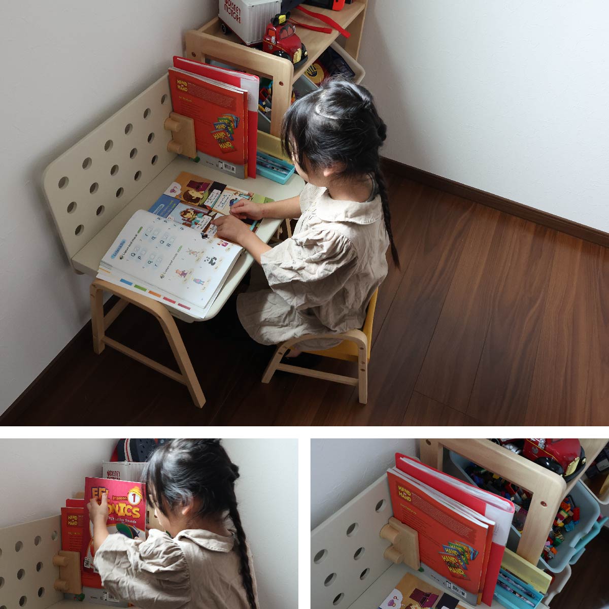 デスク Kids Desk -emy- ワークデスク パソコンデスク 学習机 勉強机 平机