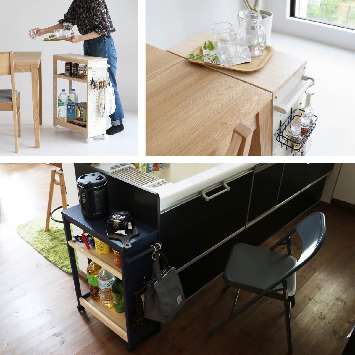 ラック Multi Wagon 3shelves -pit- シェルフ