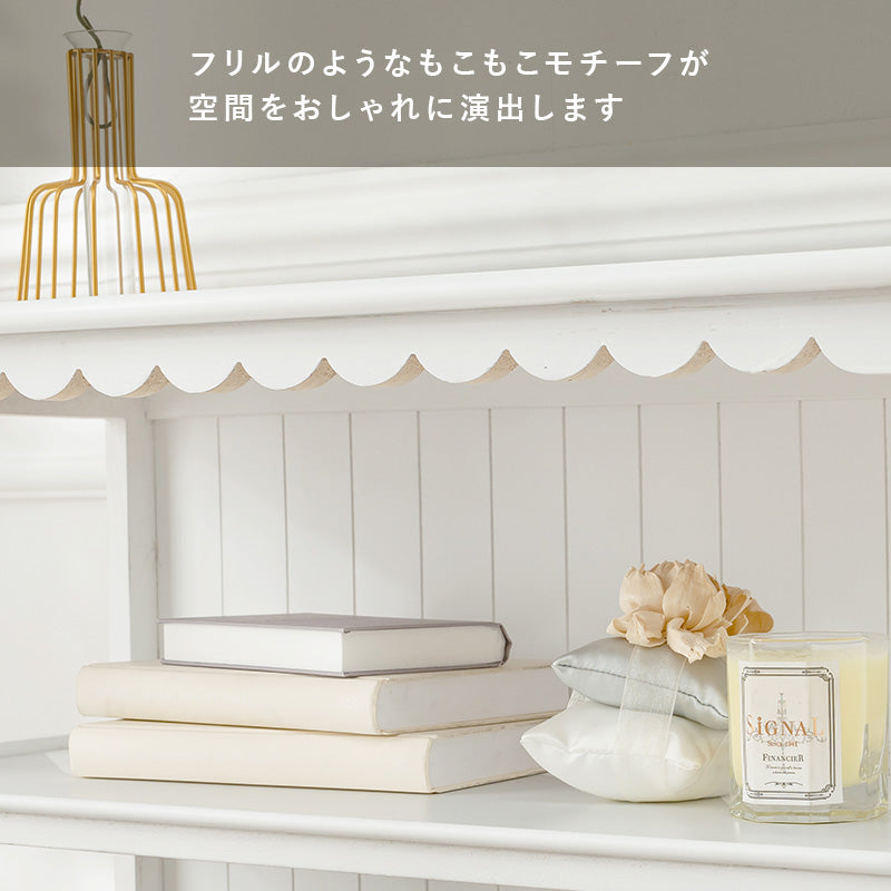キャビネット キャビネット(ホワイト) MCC-5780WH (約)幅70×奥行30×高さ75cm