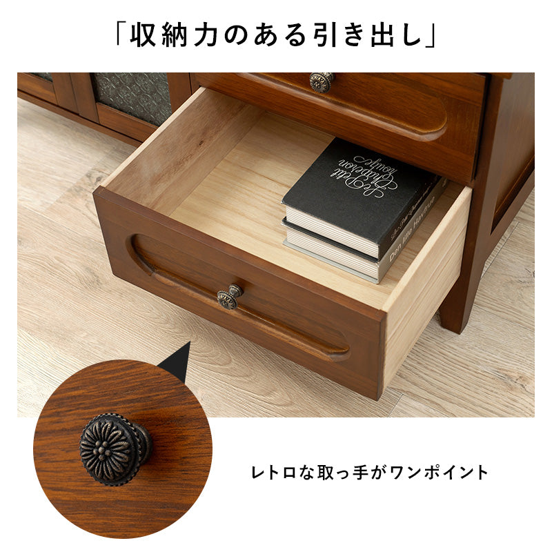 テレビ台 レトロシリーズ TV台 MTV-5188BR (約)幅90×奥行40×高さ45cm