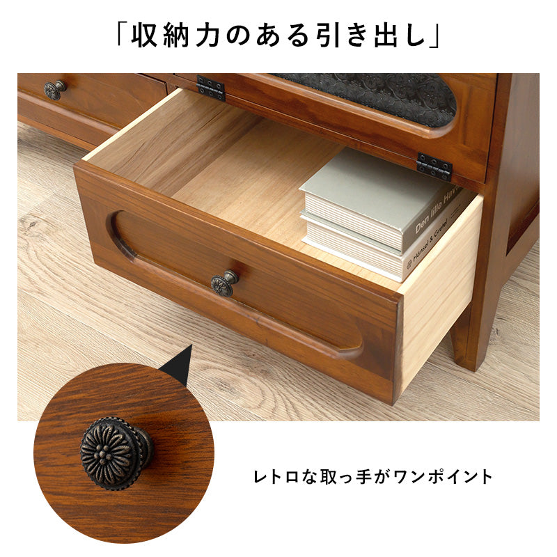 テレビ台 レトロシリーズ TV台 MTV-5189BR (約)幅90×奥行40×高さ45cm
