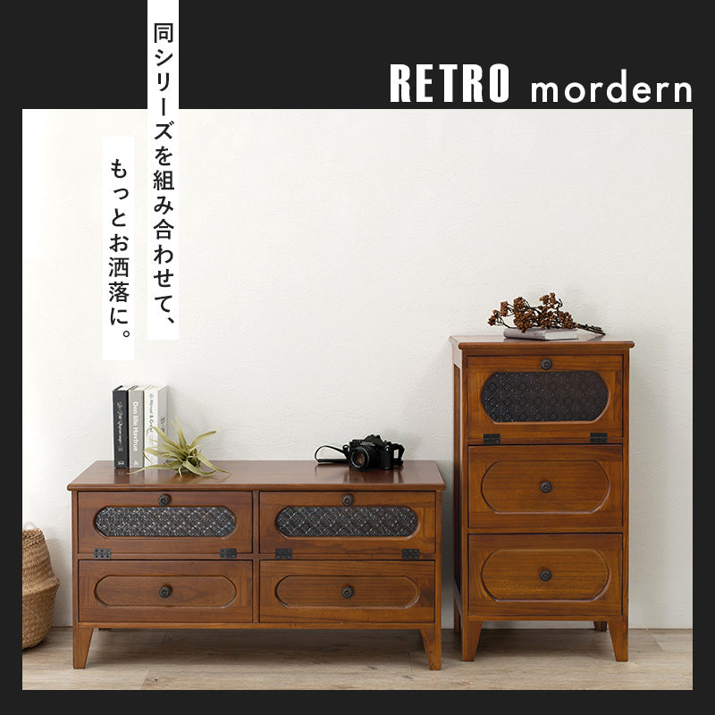 テレビ台 レトロシリーズ TV台 MTV-5189BR (約)幅90×奥行40×高さ45cm