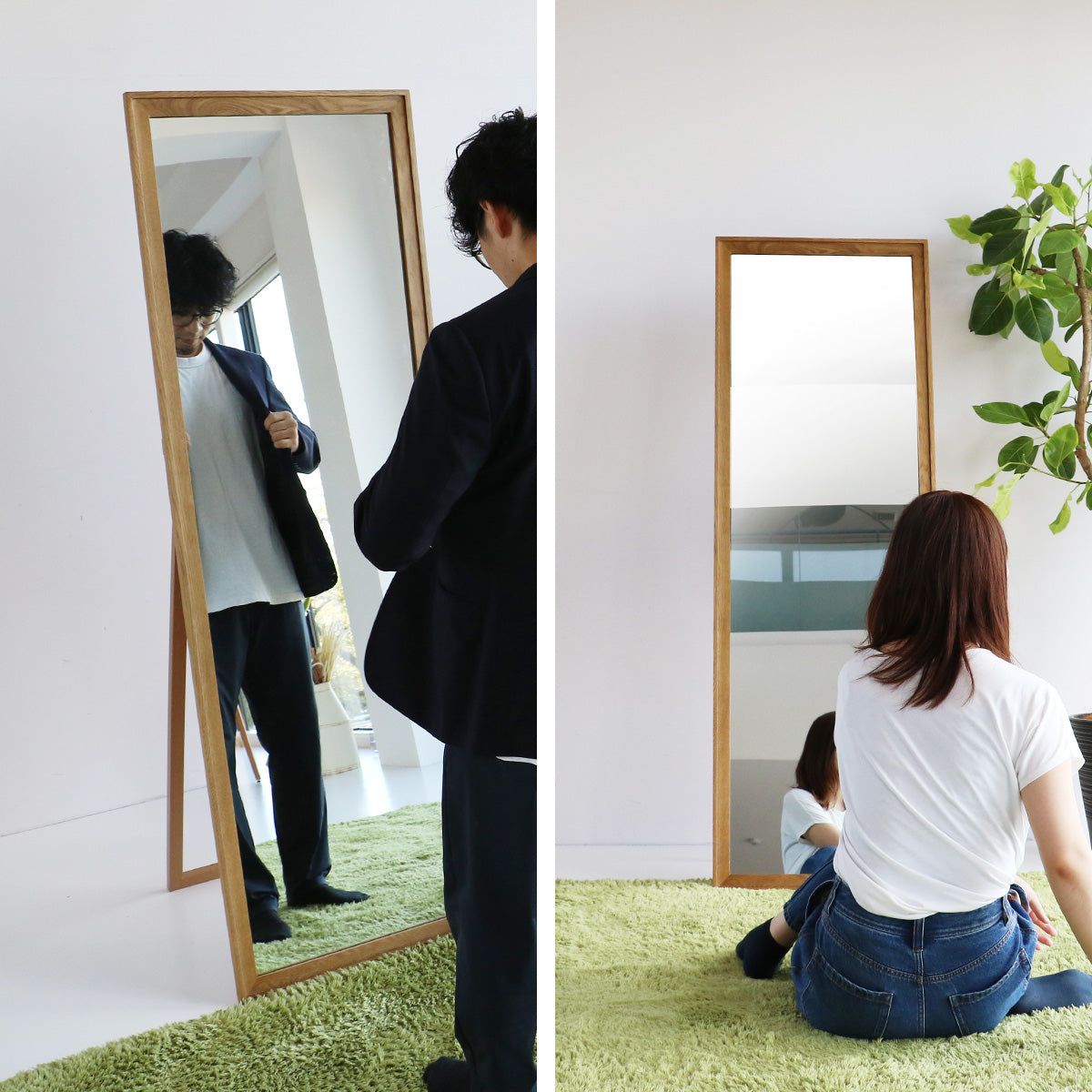 ミラー Rasic Stand Mirror ミラ