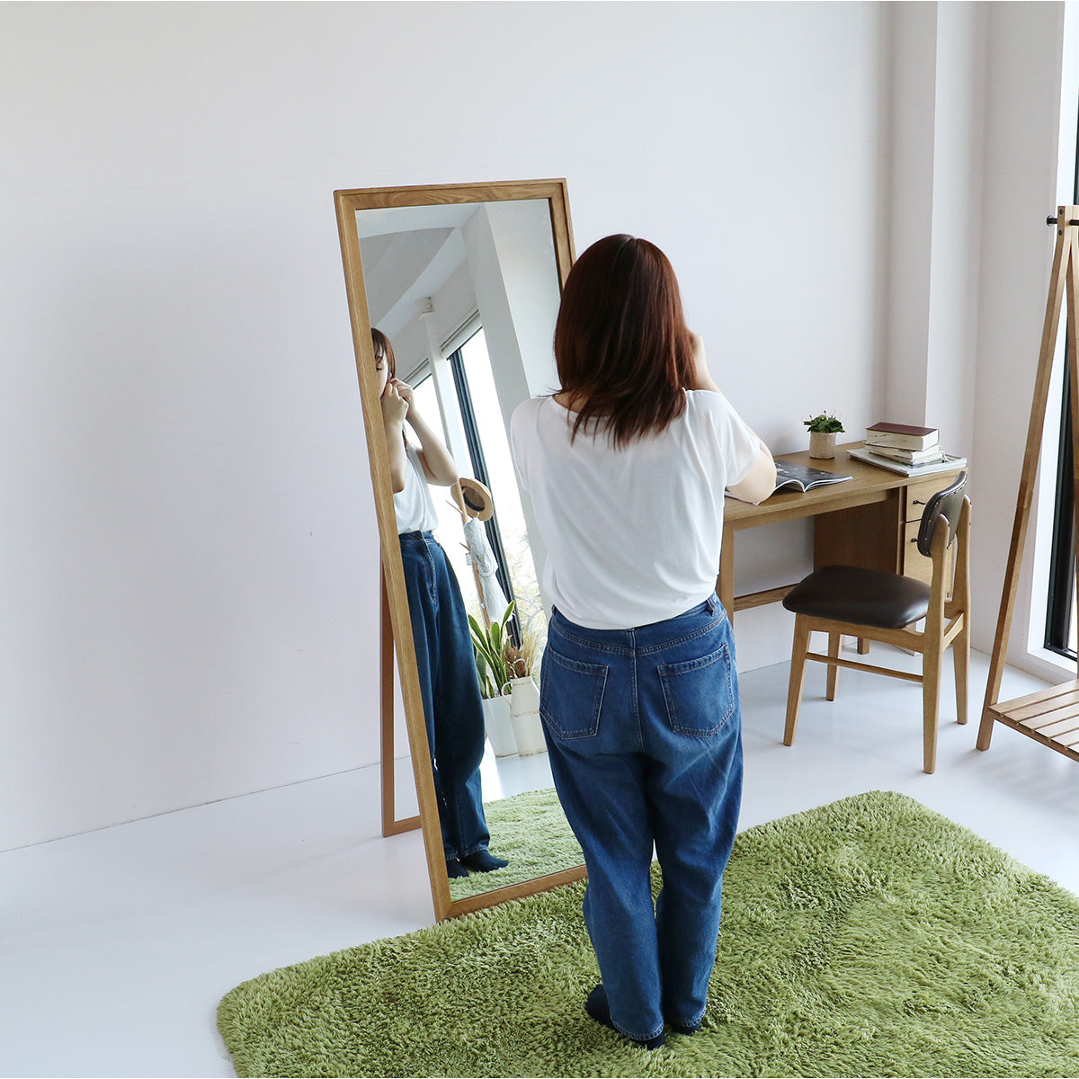 ミラー Rasic Stand Mirror ミラ