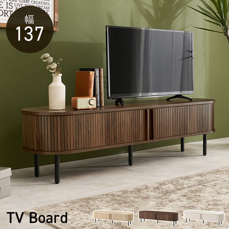 日用品・雑貨 TVボード RTV-1411 (約)幅137×奥行40.5×高さ38.5cm 全2色