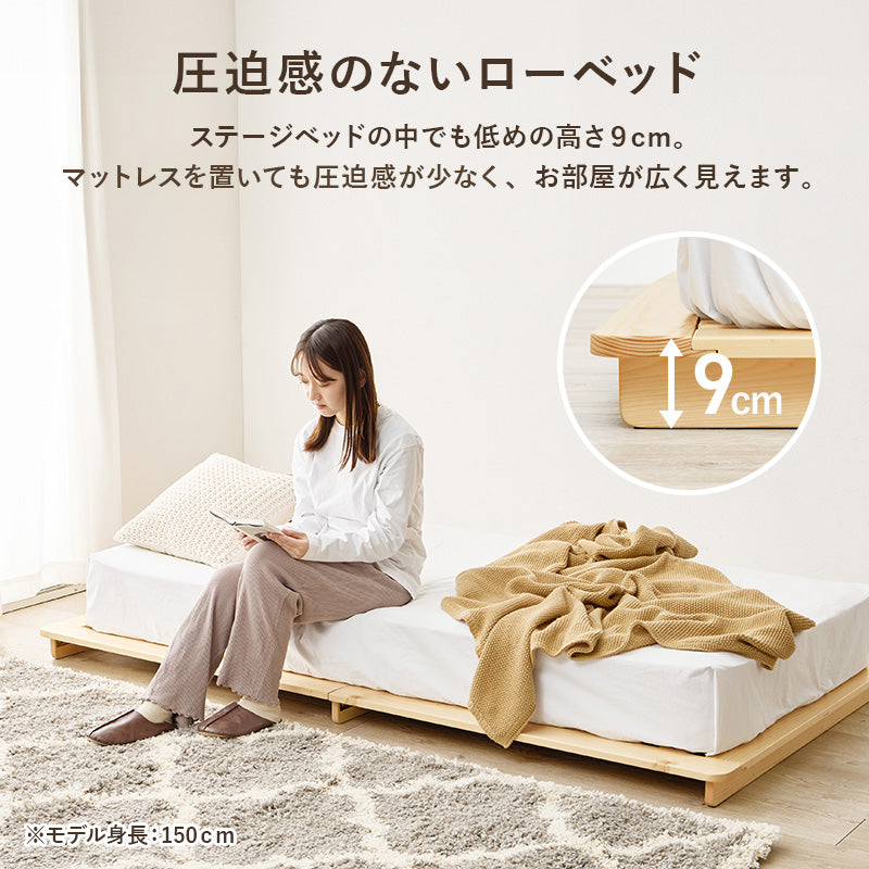 ベッド シングルベッド WB-7729S (約)幅120×奥行210×高さ9cm